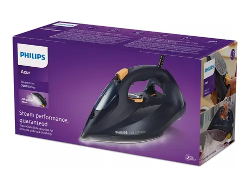 PHILIPS Парна Ютия Series 7000 3000W 55g/min 250g steam boost SteamGlide Elite dark blue - image 4
