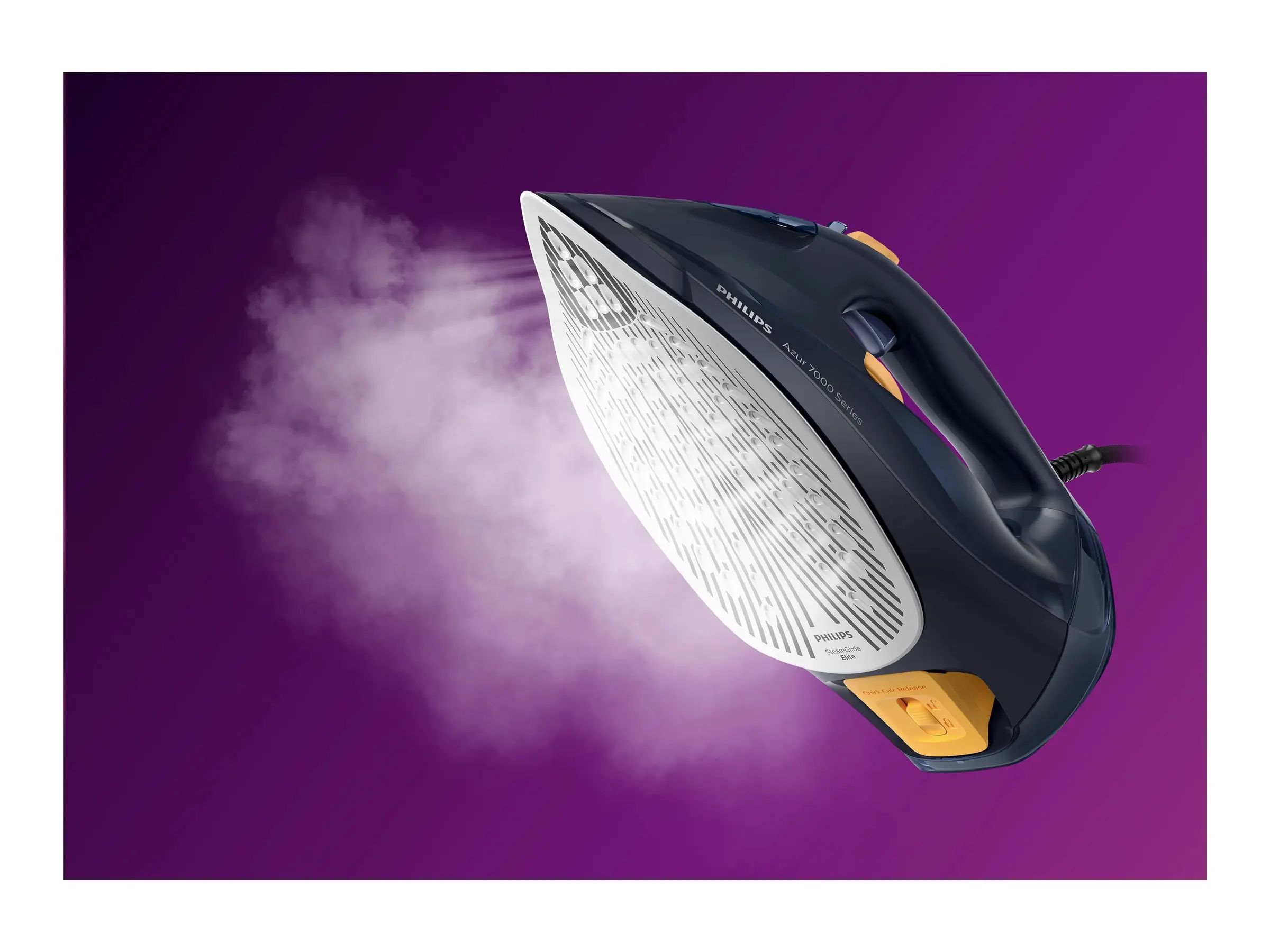 PHILIPS Парна Ютия Series 7000 3000W 55g/min 250g steam boost SteamGlide Elite dark blue - image 5