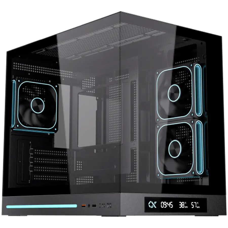 Cloud M DGT 3AF EN49637 (BK,MATX,U3+U2,2PCS TG,Side ARGB LED,2PCS J22A PWM Reverse & 1PC J22A PWM,ARGB PCB,Digital LCD)
