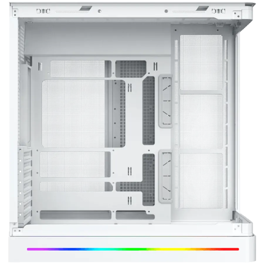 PANO II AIR Arctic EN48524 (WH,EATX,U3x2+Type C,Mesh Top+Curved TG,6PCS H22A WH Reverse & 2PCS H22A WH,ARGB & PWM Remote Control) - image 2