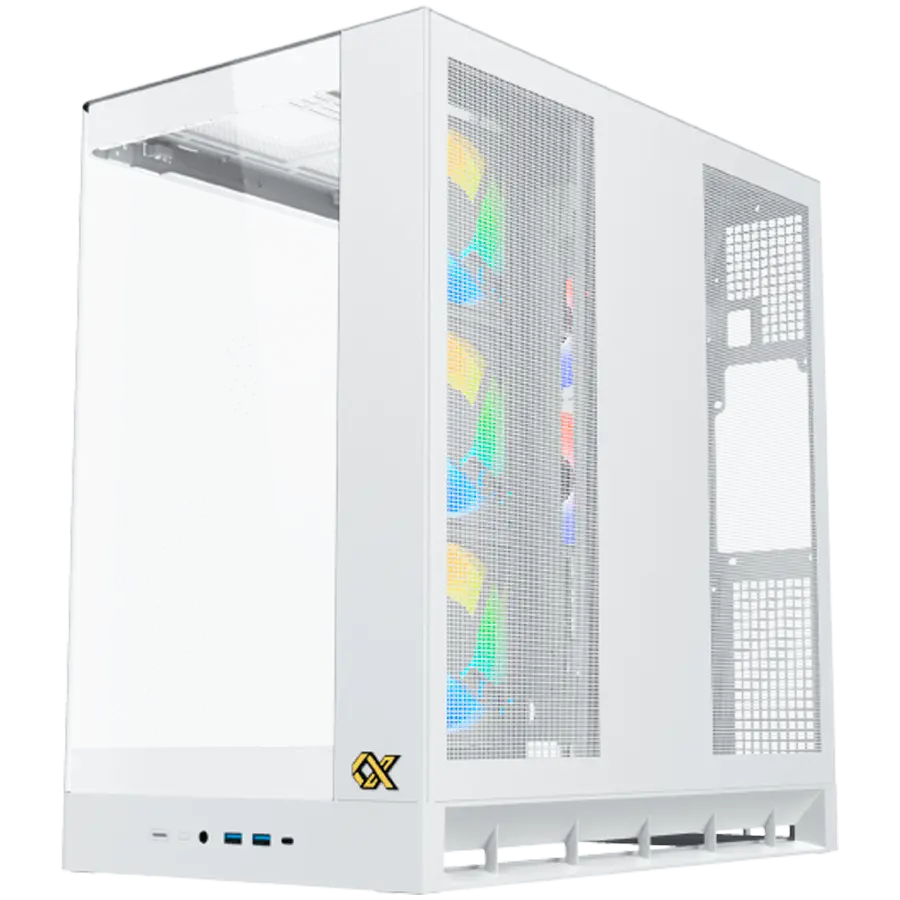 PANO II AIR Arctic EN48524 (WH,EATX,U3x2+Type C,Mesh Top+Curved TG,6PCS H22A WH Reverse & 2PCS H22A WH,ARGB & PWM Remote Control) - image 3