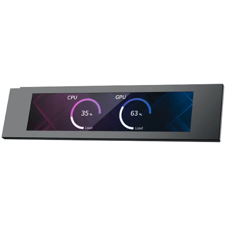 9" LCD Screen Kit - Black EN48654 (BK,For Pano II Series Black Chassis,Magnetic Bracket,HDMI & USB Cable,Brown Box)