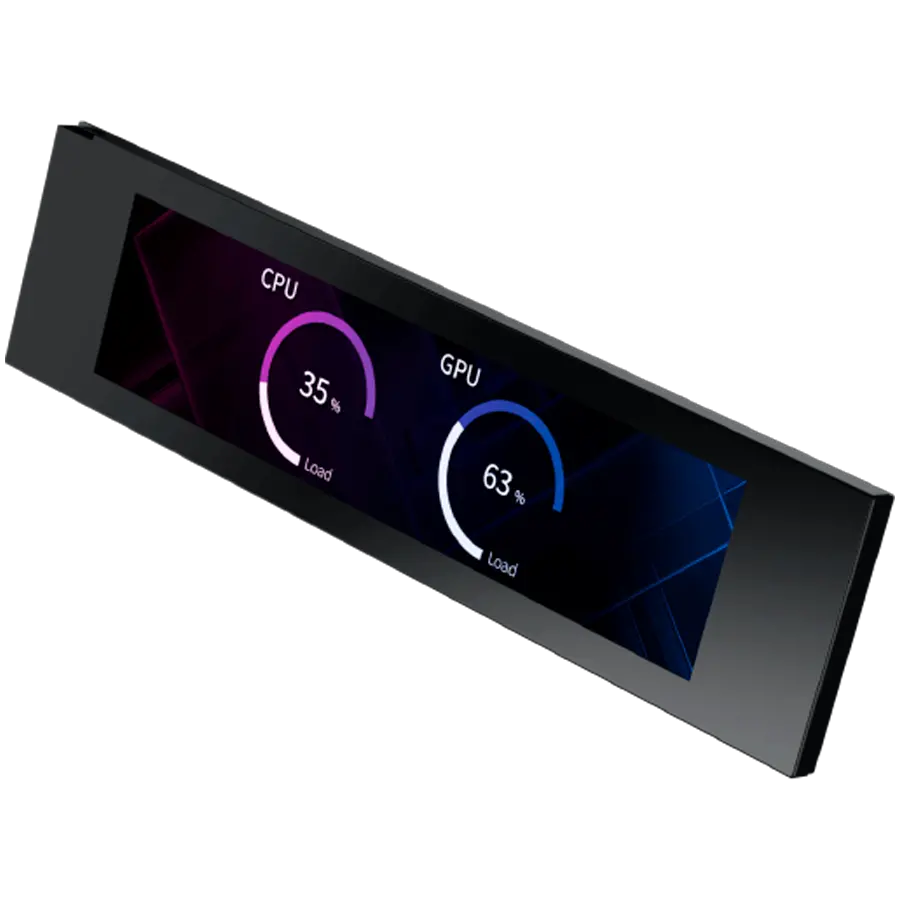 9" LCD Screen Kit - Black EN48654 (BK,For Pano II Series Black Chassis,Magnetic Bracket,HDMI & USB Cable,Brown Box) - image 2