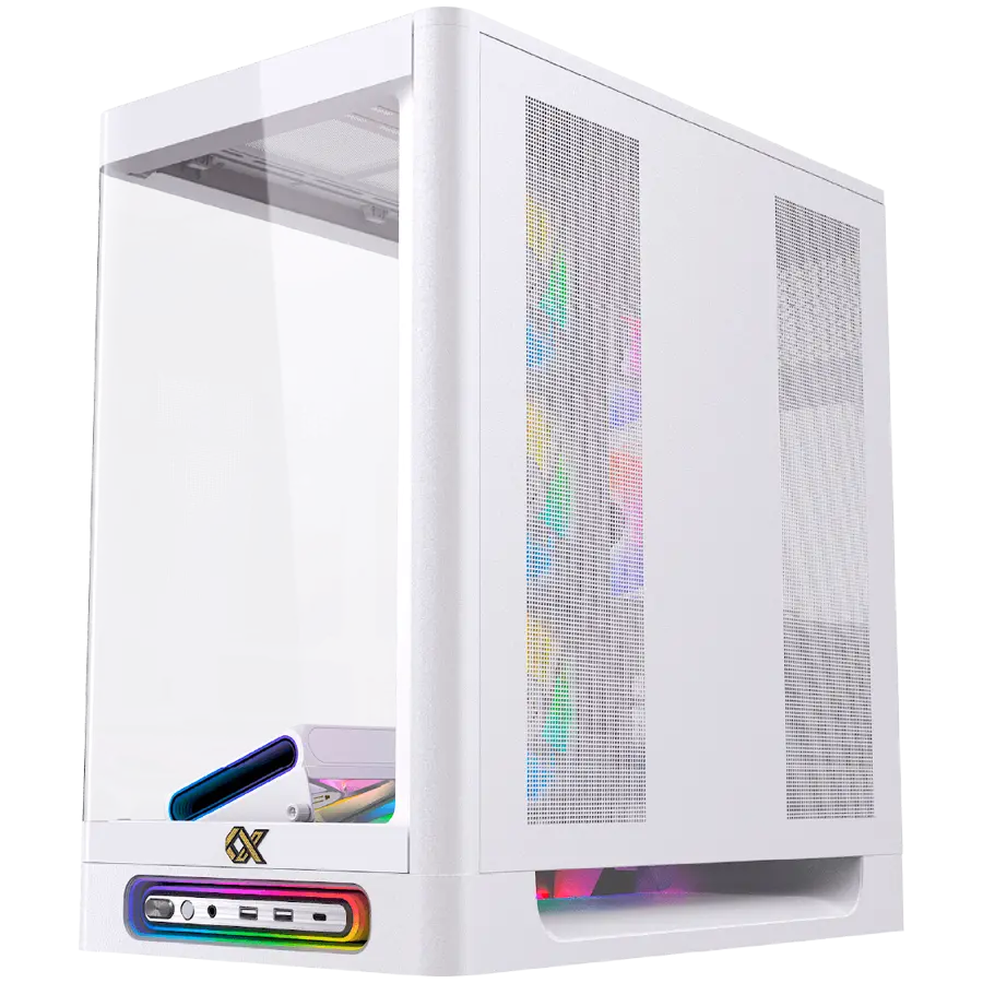 Heaven Air Arctic EN49606 (WH,U3x2+Type C,Curved TG,6PCS J20A PWM WH Reverse & 2PCS J20A PWM WH,ARGB & PWM Remote Control Box) - image 3