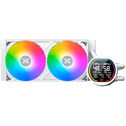 LK Pro 240 Digital Arctic EN47435 (WH AIO,Digital LCD Pump & 240mm PWM Fan,Mini ARGB Controller,Intel & AMD & 20xx) - image 1