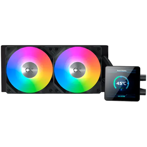 Connect 240 EN45257 (BK,cooler cu lichid AIO,cap de pompă cu afișaj LED 3.4",ventilator ARGB PWM,controler Mini ARGB) - 1