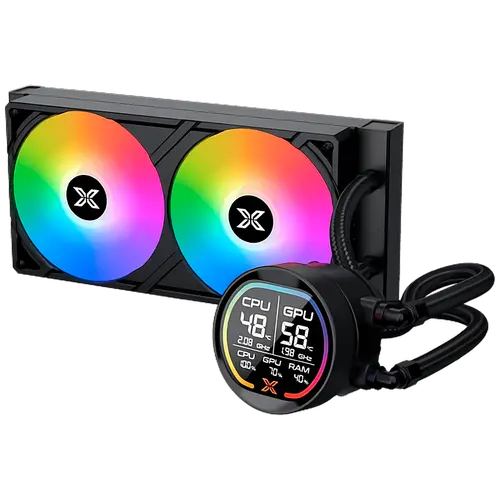 LK Pro 240 Digital EN47428 (BK AIO,Digital LCD Pump & 240mm PWM Fan,Mini ARGB Controller,Intel & AMD & 20xx) - image 2