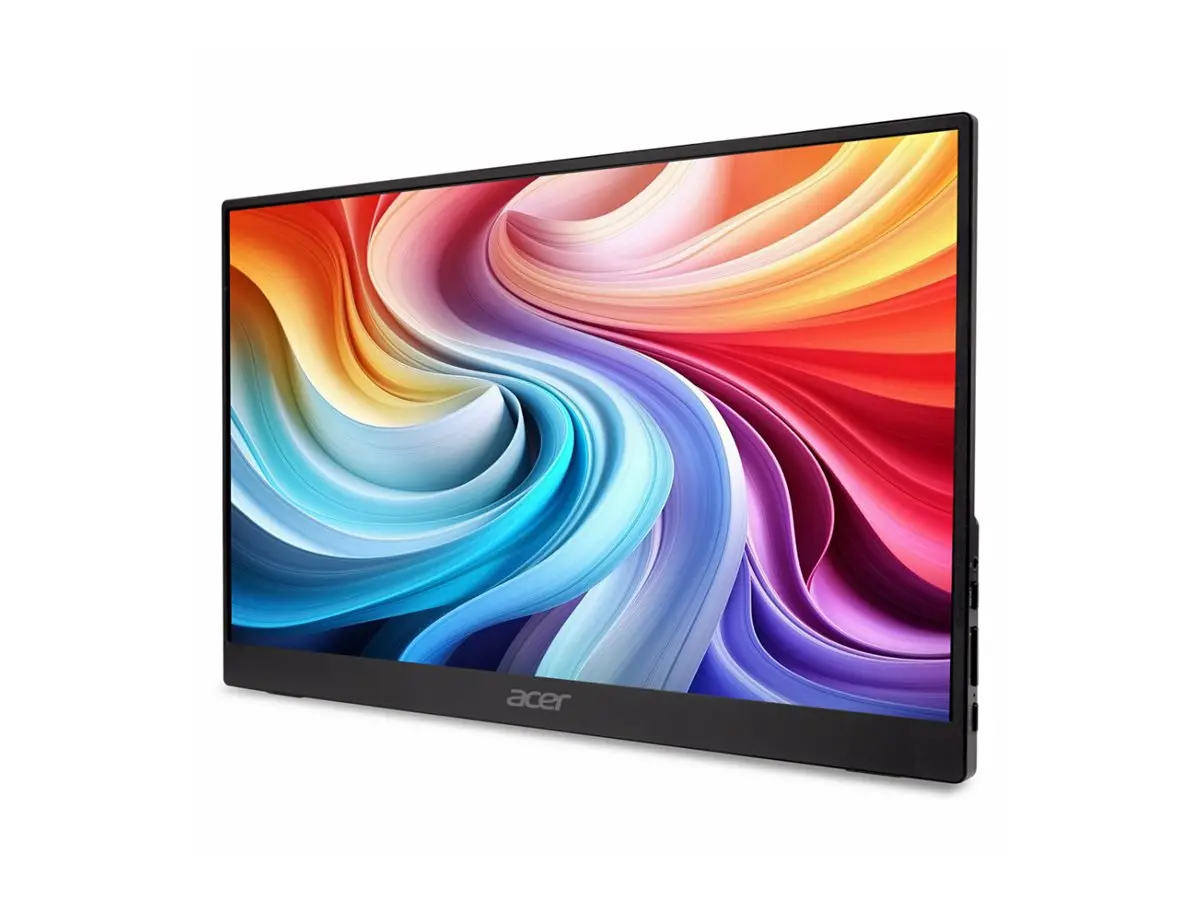 Монитор, Acer PM161QB1bmiuux, 15.6'' FHD (1920x1080), IPS, 60Hz, 4ms (GTG), 100M:1, 250 nits, AdaptiveSync, HDMI 1.4, 2x USB Type-C, Audio Out, 2x1W Speakers, BlueLightShield, Portable, Kickstand, VESA, Energy Class D, Black, 2Y - image 1