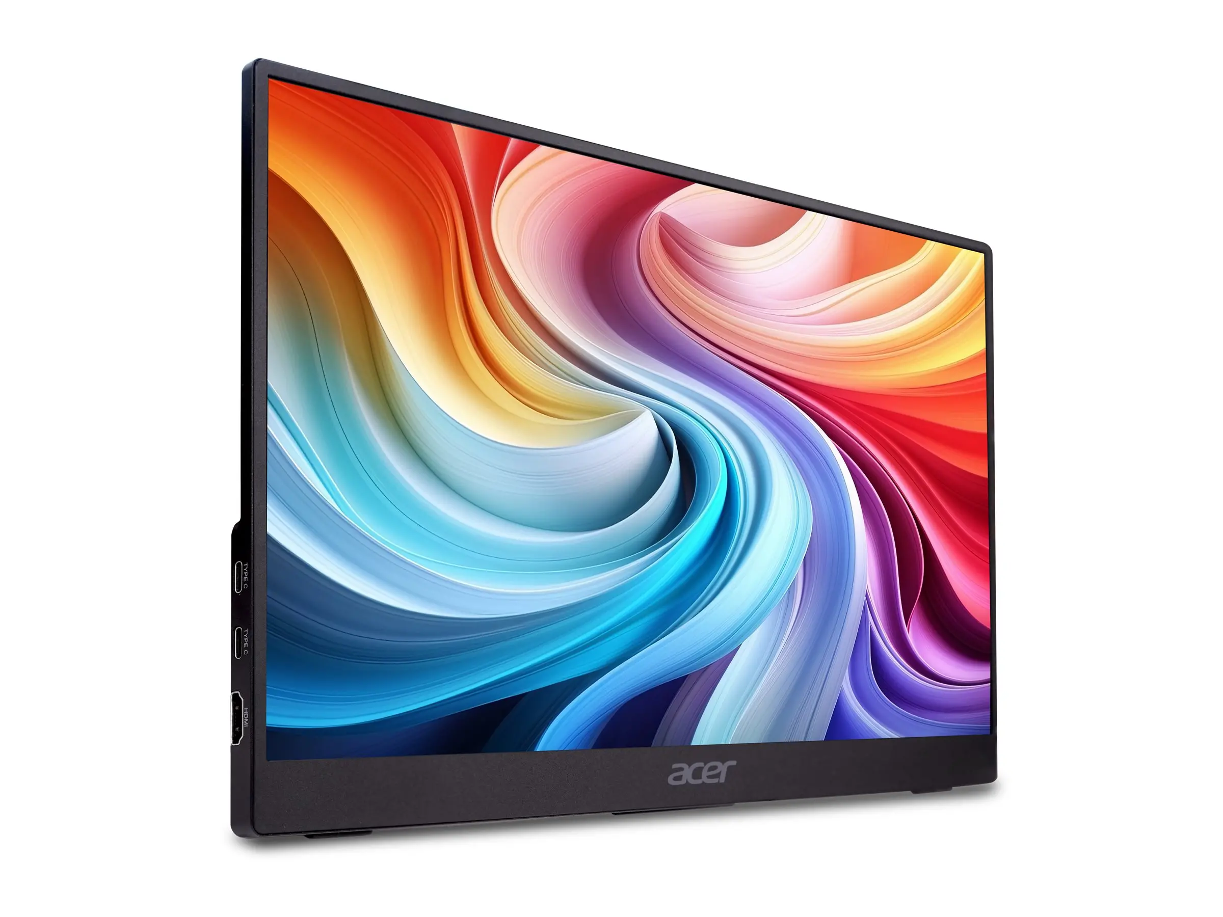 Монитор, Acer PM161QB1bmiuux, 15.6'' FHD (1920x1080), IPS, 60Hz, 4ms (GTG), 100M:1, 250 nits, AdaptiveSync, HDMI 1.4, 2x USB Type-C, Audio Out, 2x1W Speakers, BlueLightShield, Portable, Kickstand, VESA, Energy Class D, Black, 2Y - image 4