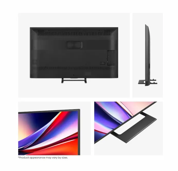 Телевизор, Hisense 75" A7Q, 4K Ultra HD 3840x2160, QLED, HDR 10+, HLG, Dolby Vision, Dolby Atmos, Smart TV, Light Sensor, WiFi Direct, BT, Anyview Cast, 3xHDMI, 2xUSB, LAN, CI+, DVB-T2/C/S2, Black - image 2