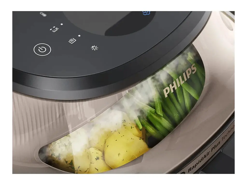 PHILIPS Airfryer Series 5000 с пара 7,2л Автоматична функция SteamClean Функция за пържене с пара - image 2