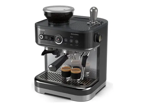 PHILIPS Barista Brew Espressor semiautomat recipient pentru boabe de cafea 250g mâner din oțel inoxidabil Cană pentru lapte - 1