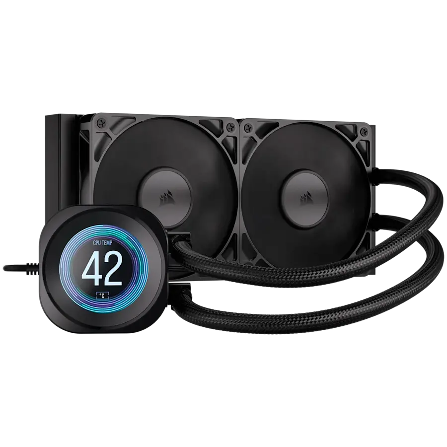 CORSAIR NAUTILUS 240 LCD, 240mm Radiator, Liquid CPU Cooler - image 1