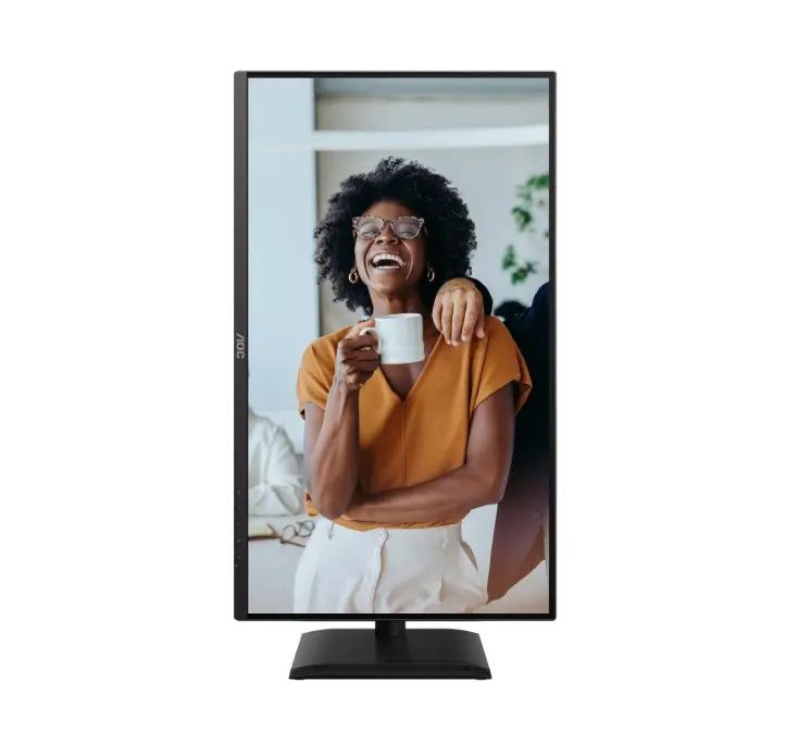 Монитор, AOC Q27P4CV, 27" IPS WLED, 2560x1440@120Hz, 4ms GtG, 350cd m/2, 1500:1, 50M:1 DCR, Adaptive Sync, FlickerFree, Anti-Blue Light, 2Wx2, Tilt, Height Adjust, Pivot, Swivel, HDMI, DP, USB hub, RJ45 - image 4