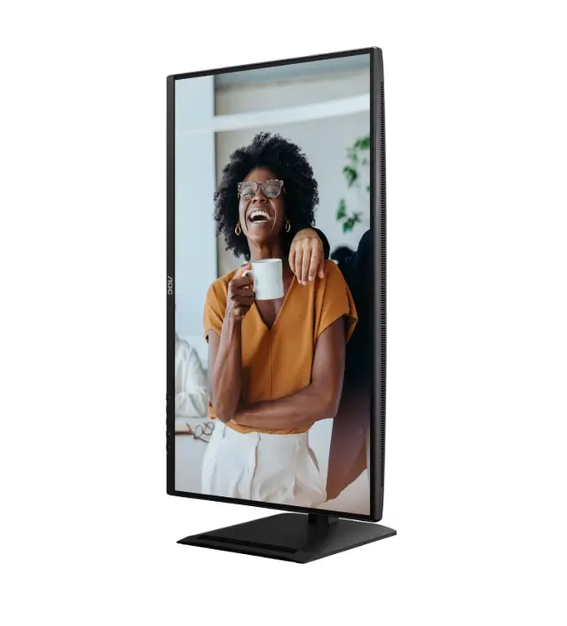 Монитор, AOC Q27P4CV, 27" IPS WLED, 2560x1440@120Hz, 4ms GtG, 350cd m/2, 1500:1, 50M:1 DCR, Adaptive Sync, FlickerFree, Anti-Blue Light, 2Wx2, Tilt, Height Adjust, Pivot, Swivel, HDMI, DP, USB hub, RJ45 - image 5