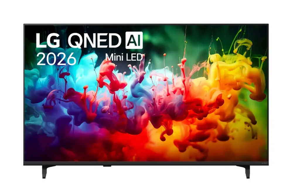 Телевизор, LG 55QNED70B3C, 55" 4K QNED MiniLED Smart TV, 3840x2160, DVB-T2/C/S2, Alpha 7 AI Processor, HDR10 / HLG, webOS 26 ThinQ, VRR / ALLM / HGiG, 4K Super Upscaling, WiFi 5, Bluetooth 5.3, AirPlay 2, LAN, CI, HDMI, AI Sound Pro, Google Cast, 2 pole Stand