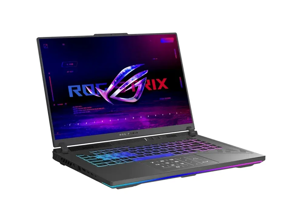 Лаптоп, Asus Strix G16 G614PW-RV098, Ryzen 9 8940HX 2.4GHz (80MB Cache, up to 5.3GHz, 16 cores, 32 Threads) 16.0 WUXGA 1920X1200 16:10 Bend+300nits Anti-Glare sRGB 100% Wide View,165Hz,32GB (16GB DDR5-5200 SO-DIMM *2 ) ,1TB G4 , RTX 5080 16GB,Wi-Fi 6E ,Gray - image 1