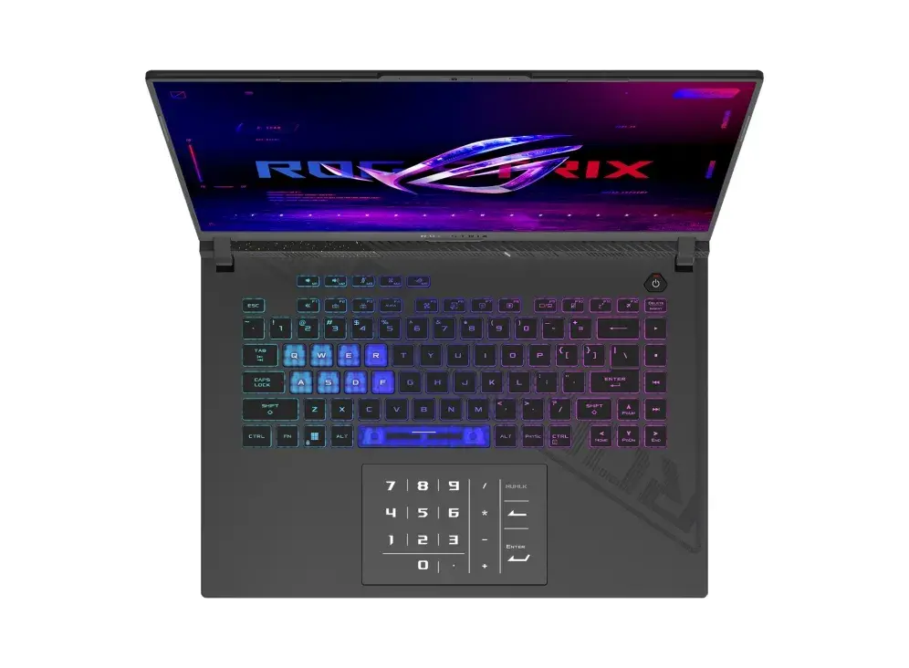 Лаптоп, Asus Strix G16 G614PW-RV098, Ryzen 9 8940HX 2.4GHz (80MB Cache, up to 5.3GHz, 16 cores, 32 Threads) 16.0 WUXGA 1920X1200 16:10 Bend+300nits Anti-Glare sRGB 100% Wide View,165Hz,32GB (16GB DDR5-5200 SO-DIMM *2 ) ,1TB G4 , RTX 5080 16GB,Wi-Fi 6E ,Gray - image 3