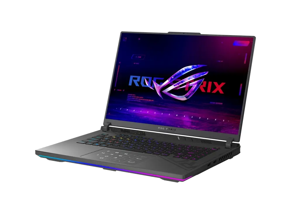 Лаптоп, Asus Strix G16 G614PW-RV098, Ryzen 9 8940HX 2.4GHz (80MB Cache, up to 5.3GHz, 16 cores, 32 Threads) 16.0 WUXGA 1920X1200 16:10 Bend+300nits Anti-Glare sRGB 100% Wide View,165Hz,32GB (16GB DDR5-5200 SO-DIMM *2 ) ,1TB G4 , RTX 5080 16GB,Wi-Fi 6E ,Gray - image 4