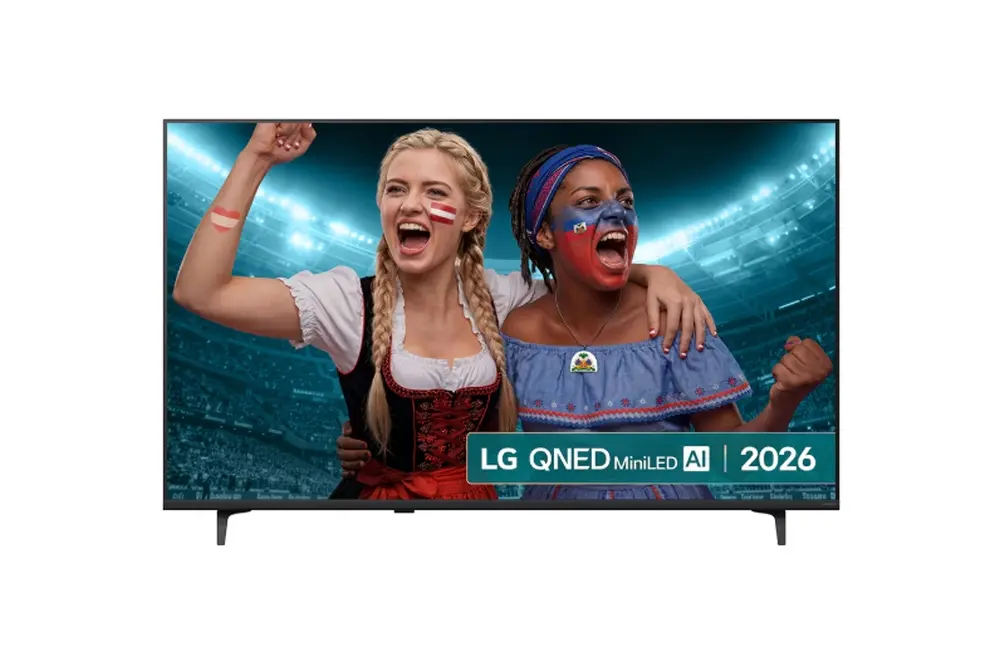Телевизор, LG 55QNED71B3B., 55" 4K QNED MiniLED Smart TV, 3840x2160, DVB-T2/C/S2, Alpha 7 AI Processor, HDR10 / HLG, webOS 26 ThinQ, VRR / ALLM / HGiG, 4K Super Upscaling, WiFi 5, Bluetooth 5.3, AirPlay 2, LAN, CI, HDMI, AI Sound Pro, Google Cast, 2 pole Stand