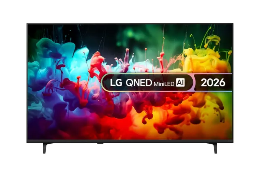 Телевизор, LG 55QNED71B3B., 55" 4K QNED MiniLED Smart TV, 3840x2160, DVB-T2/C/S2, Alpha 7 AI Processor, HDR10 / HLG, webOS 26 ThinQ, VRR / ALLM / HGiG, 4K Super Upscaling, WiFi 5, Bluetooth 5.3, AirPlay 2, LAN, CI, HDMI, AI Sound Pro, Google Cast, 2 pole Stand - image 1