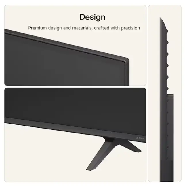 Телевизор, LG 65QNED71B3B., 65" 4K QNED MiniLED Smart TV, 3840x2160, DVB-T2/C/S2, Alpha 7 AI Processor, HDR10 / HLG, webOS 26 ThinQ, VRR / ALLM / HGiG, 4K Super Upscaling, WiFi 5, Bluetooth 5.3, AirPlay 2, LAN, CI, HDMI, AI Sound Pro, Google Cast, 2 pole Stand - image 2