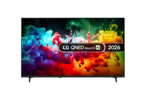 Телевизор, LG 65QNED71B3B., 65" 4K QNED MiniLED Smart TV, 3840x2160, DVB-T2/C/S2, Alpha 7 AI Processor, HDR10 / HLG, webOS 26 ThinQ, VRR / ALLM / HGiG, 4K Super Upscaling, WiFi 5, Bluetooth 5.3, AirPlay 2, LAN, CI, HDMI, AI Sound Pro, Google Cast, 2 pole Stand