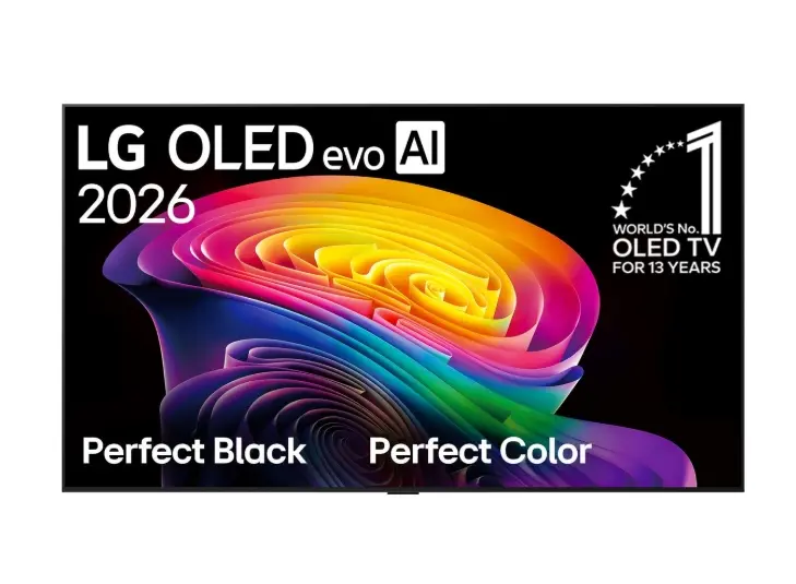 Телевизор, LG OLED65C61LA, 65" OLED evo, 4K (3840 x 2160), DVB-C/T2/S2, Alpha 11 AI 4K Gen3, 120Hz Native (VRR 165Hz), ThinQ AI, HDR10, NVIDIA G-SYNC, AMD FreeSync, Dolby Vision, Dolby Atmos, AI Agent, Wi-Fi 6E, Bluetooth, eARC (HDMI 2), USB, Airplay 2, CI slot, Mu - image 1