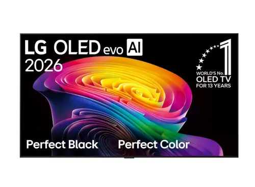 Телевизор, LG OLED65C61LA, 65" OLED evo, 4K (3840 x 2160), DVB-C/T2/S2, Alpha 11 AI 4K Gen3, 120Hz Native (VRR 165Hz), ThinQ AI, HDR10, NVIDIA G-SYNC, AMD FreeSync, Dolby Vision, Dolby Atmos, AI Agent, Wi-Fi 6E, Bluetooth, eARC (HDMI 2), USB, Airplay 2, CI slot, Mu - image 1