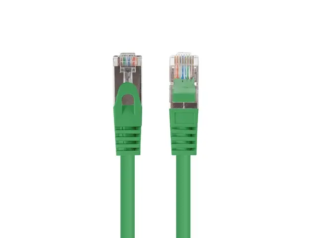 Кабел, Lanberg patch cord CAT.6 FTP 0.25m, Fluke Passed, green (10-pack) - image 1