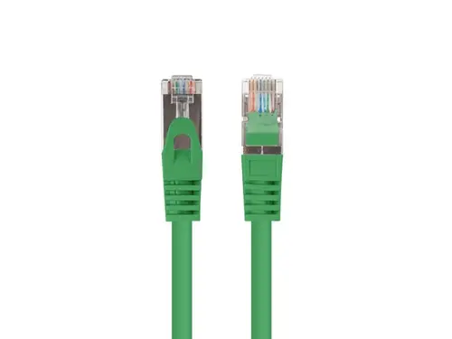 Кабел, Lanberg patch cord CAT.6 FTP 0.25m, Fluke Passed, green (10-pack) - image 1