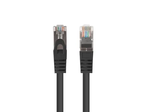 Кабел, Lanberg patch cord CAT.6 FTP 0.25m, Fluke Passed, black (10-pack) - image 1