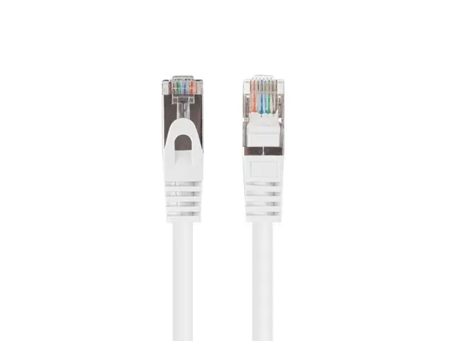 Кабел, Lanberg patch cord CAT.6 FTP 0.25m fluke passed (10-pack), white - image 1