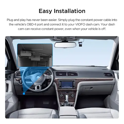 VIOFO Монтажен комплект Hardwire Kit - OP100 OBD-II with Power Cable - image 10
