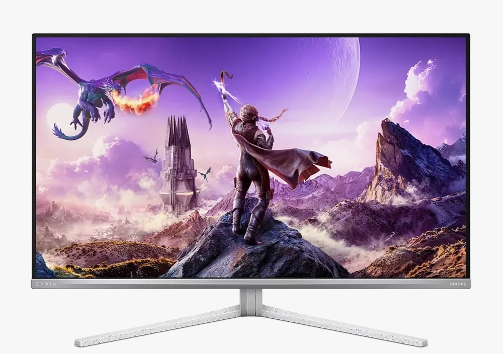 Монитор, Philips 32M2N8900P, 31.5" QD-OLED, 3840x2160@240Hz, 0.03ms GtG, 250cd/m2 (SDR), 1000cd/m2 (HDR), 1.500.000:1, Mega Infinity DCR, Adaptive Sync, FlickerFree, SoftBlue tech., 5Wx2+DTS, Tilt, Height Adjust, Swivel, 2xHDMI, DP, USB hub, KVM