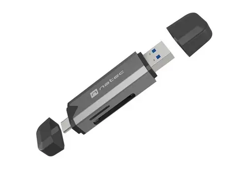 Аксесоар, Natec Scarab 3 USB-C/USB-A 3.2 Gen.1 SD/Micro SD Card reader - image 1