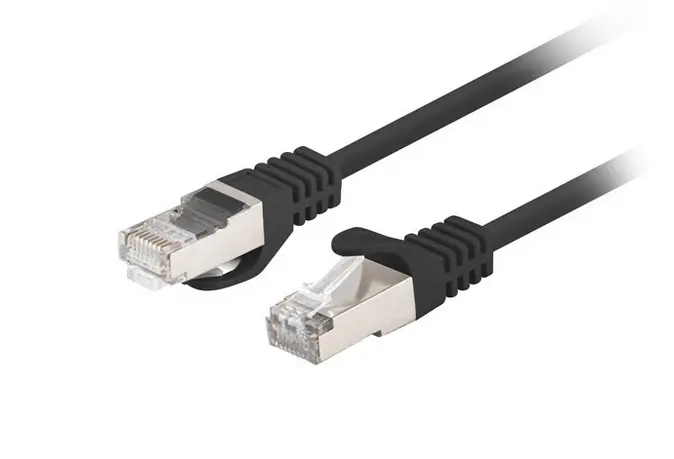 Кабел, Lanberg patch cord CAT.6 FTP 5m, 10 pack, black