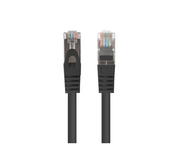 Кабел, Lanberg patch cord CAT.6 FTP 5m, 10 pack, black - image 1
