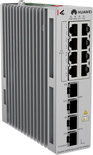 Комутатор Huawei S210I-8P4SX,8xGb POE+,2x10G SFP+,2x1G SFP,L2 индустриален - image 2