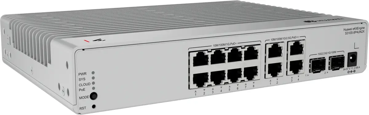 Комутатор Huawei S310S-8P4UN2X, 8x1G POE+, 4x2.5G POE++, 2x10G SFP+,125W, L2+ - image 2