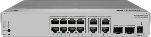Комутатор Huawei S310S-8P4UN2X, 8x1G POE+, 4x2.5G POE++, 2x10G SFP+,125W, L2+ - image 3