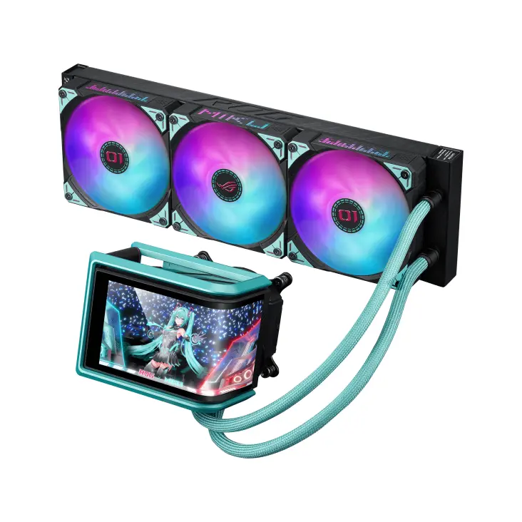 Охладител за процесор ASUS ROG RYUO IV 360 ARGB Hatsune Miku Edition - image 2
