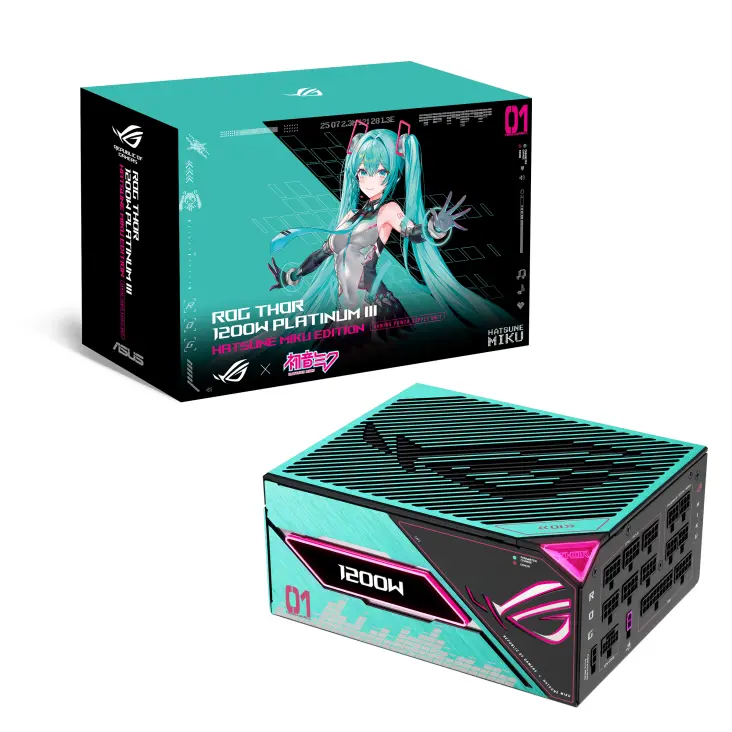 Захранващ блок ASUS ROG Thor 1200W Platinum III Hatsune Miku Edition - image 9