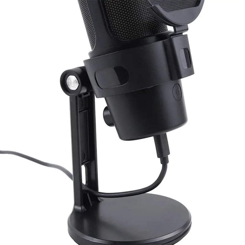 VCom Геймърски микрофон Gaming USB Microphone - VCOM-M902 Black - USB, RGB - image 5