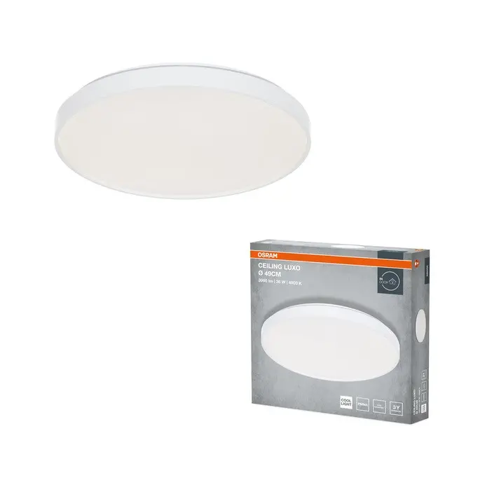 ΠΟΛΥΤΕΛΗΣ ΠΛΑΦΟΝΙΕΡΑ LED CEILING LUXO 36W 840 IP20 WT EUE OSRAM LEDVANCE
