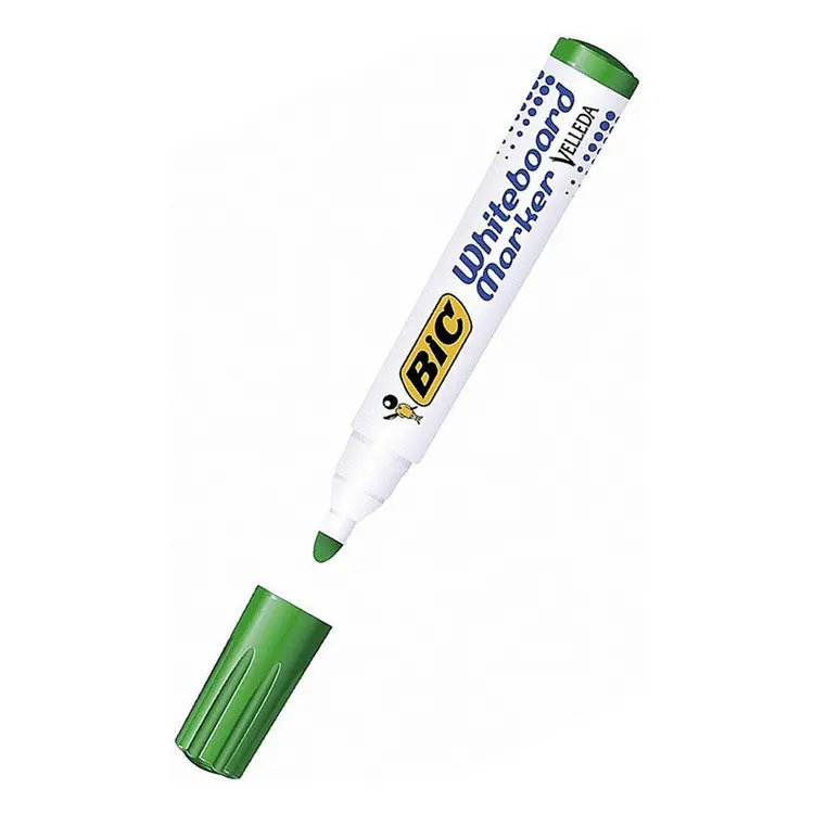 КУТИЯ 12 БР. МАРКЕР VELLEDA ЗЕЛЕН ЦВЯТ ЗА БЯЛА ДЪСКА BIC - image 1