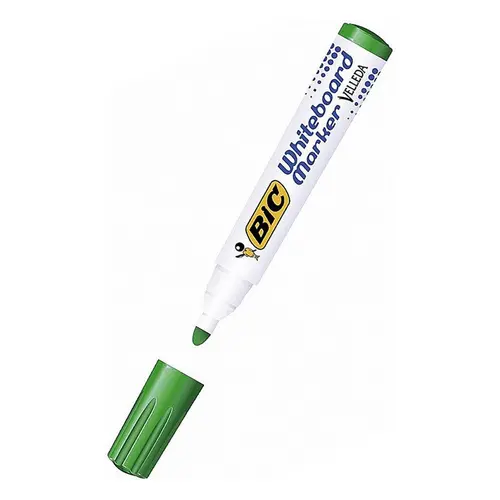 КУТИЯ 12 БР. МАРКЕР VELLEDA ЗЕЛЕН ЦВЯТ ЗА БЯЛА ДЪСКА BIC - image 1