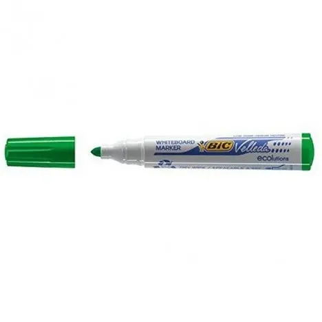 КУТИЯ 12 БР. МАРКЕР VELLEDA ЗЕЛЕН ЦВЯТ ЗА БЯЛА ДЪСКА BIC - image 2