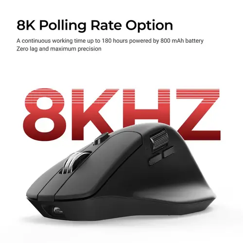 Безжична мишка Keychron M6S-A23 8000Hz - Black - image 3
