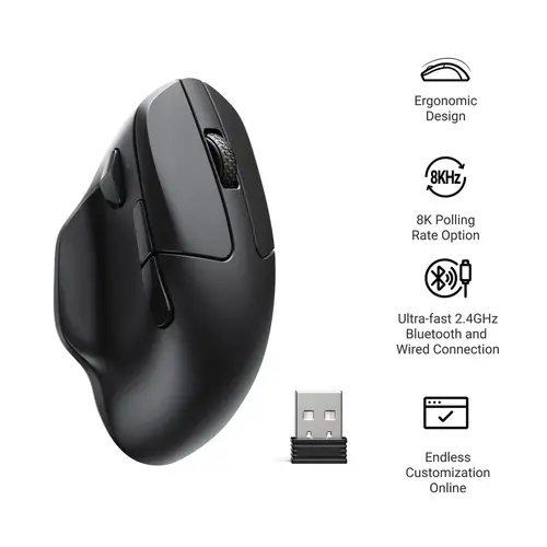 Безжична мишка Keychron M7-A23 8000Hz - Black - image 1